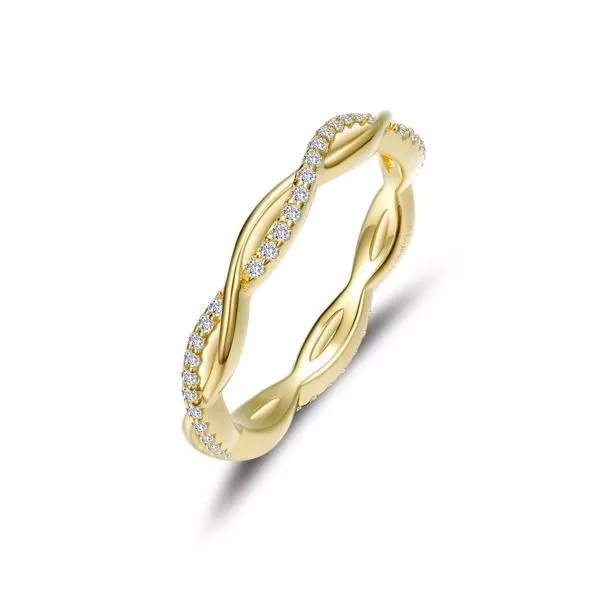 0.52 CTW Twist Wedding Band