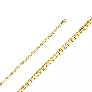 10k Gold 1.5mm Box Chain 20 Inches