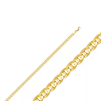 10k Gold 2.5mm Mariner Anklet 10 Inches