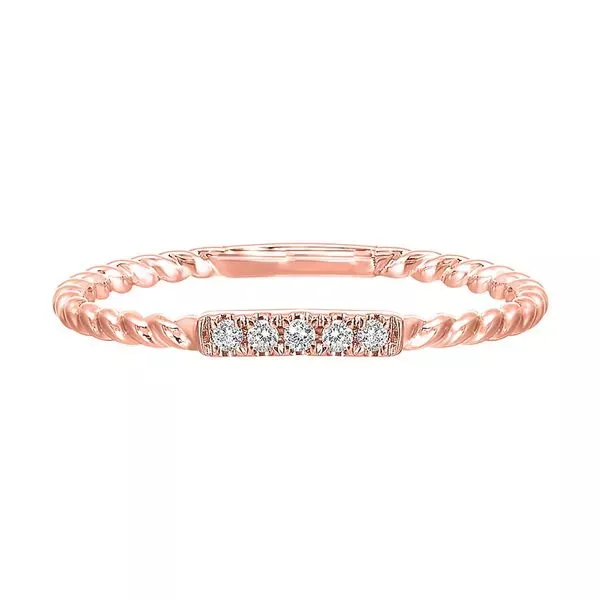 10Kt Rose Gold Diamond 1/25Ctw Ring