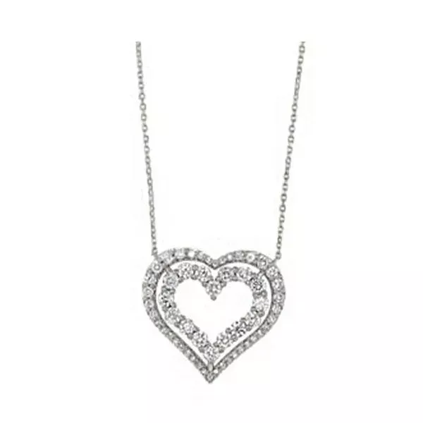 10Kt White Gold Diamond 1Ctw Pendant