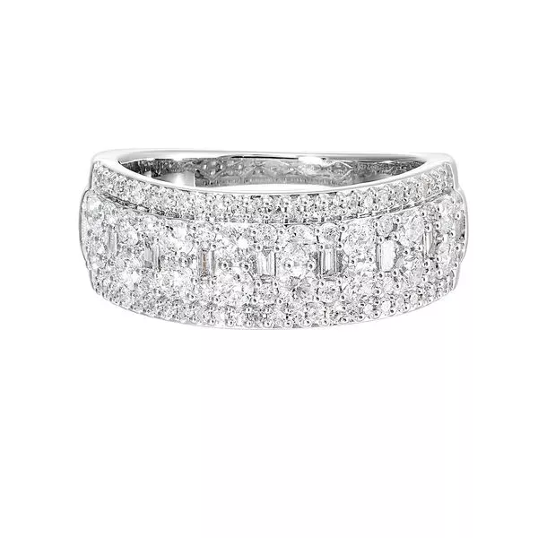 10Kt White Gold Diamond 1Ctw Ring