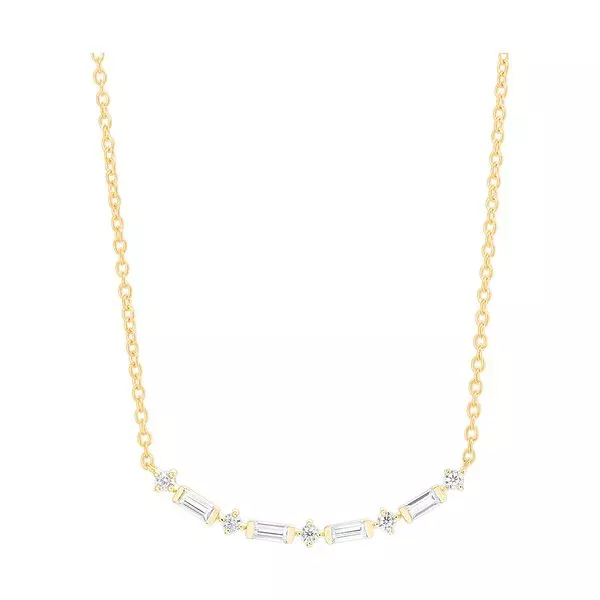 10Kt Yellow Gold Diamond 1/4Ctw Necklace