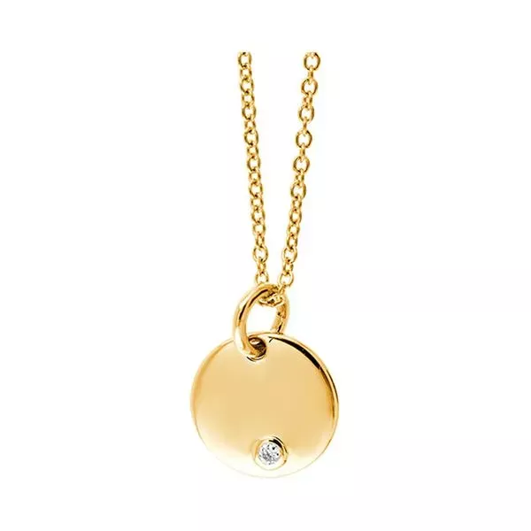 10Kt Yellow Gold Diamond 1/50Ctw Pendant
