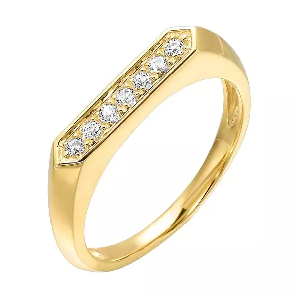 10Kt Yellow Gold Diamond 1/8Ctw Ring
