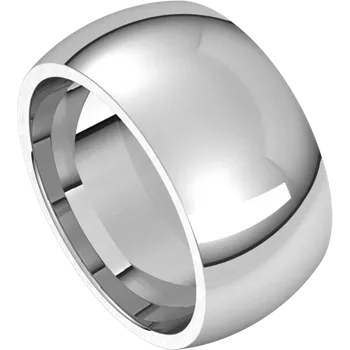 10mm 950 Platinum Comfort Fit High Polished Wedding Band