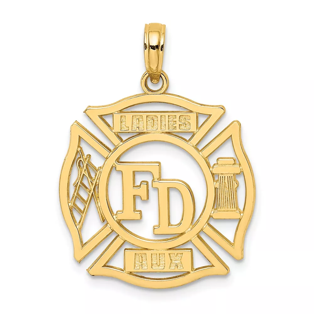 14k FD LADIES AUX in Shield Charm