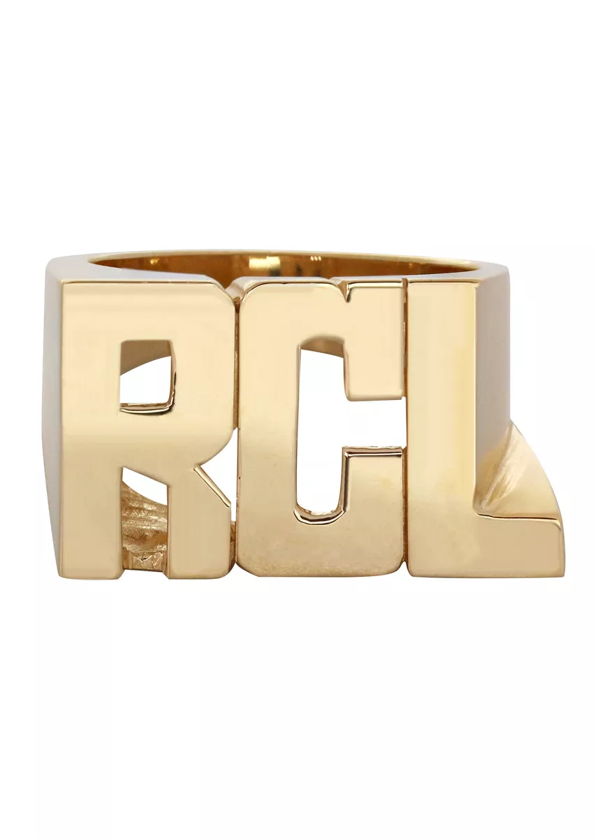 14K Gold Initials Name Ring | Style #60