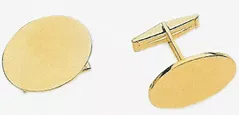 14k Gold OvalCufflinks.