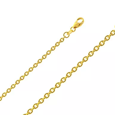 14k Gold Rolo (cable) Link Chain, 2.3mm Wide 26 Inches