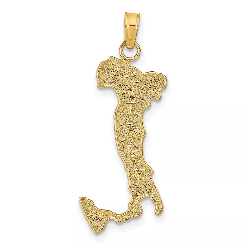 14K Map with ITALY Charm