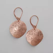 14K Rose Gold Small Circle Earrings