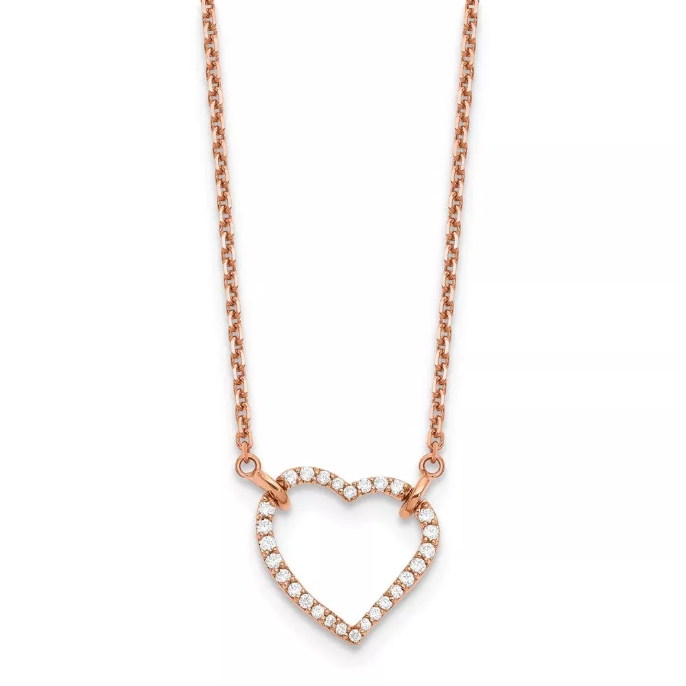 14K Rose Gold True Origin Lab Grown Real Diamond VS /SI