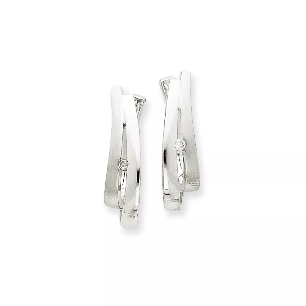 14k WG Dia Earrings