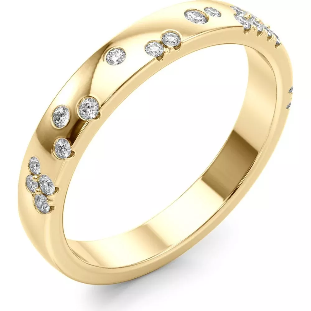 14K Yellow Gold 0.20 Carat Lab Diamond Band - Size 7 by Robinson's Jewelers