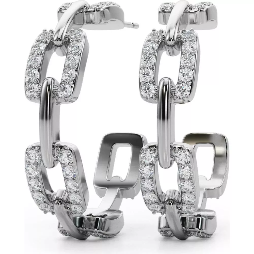 14K Yellow Gold 1.04 Carat Total Weight Lab Diamond Fashion Earrings by Robinson's Jewelers