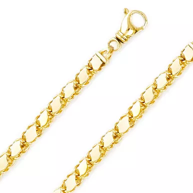 14K Yellow Gold Handmade Cordon Chain 6.9mm wide 16 Inches