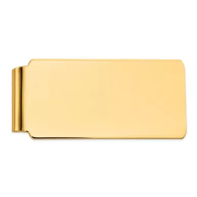 14k Yellow Gold Handmade Polished Money Clip