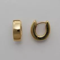 14K Yellow Gold Hug Style Earring - Horseshoe