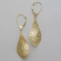 14K Yellow Gold Small Propeller Earrings