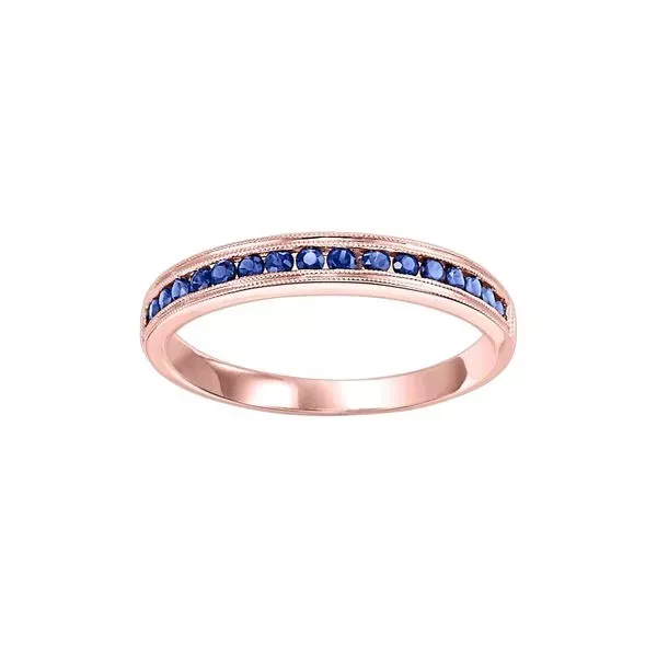 14Kt Rose Gold Sapphire 1/3Ctw Ring