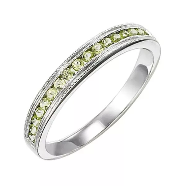 14Kt White Gold Peridot 1/3Ctw Ring