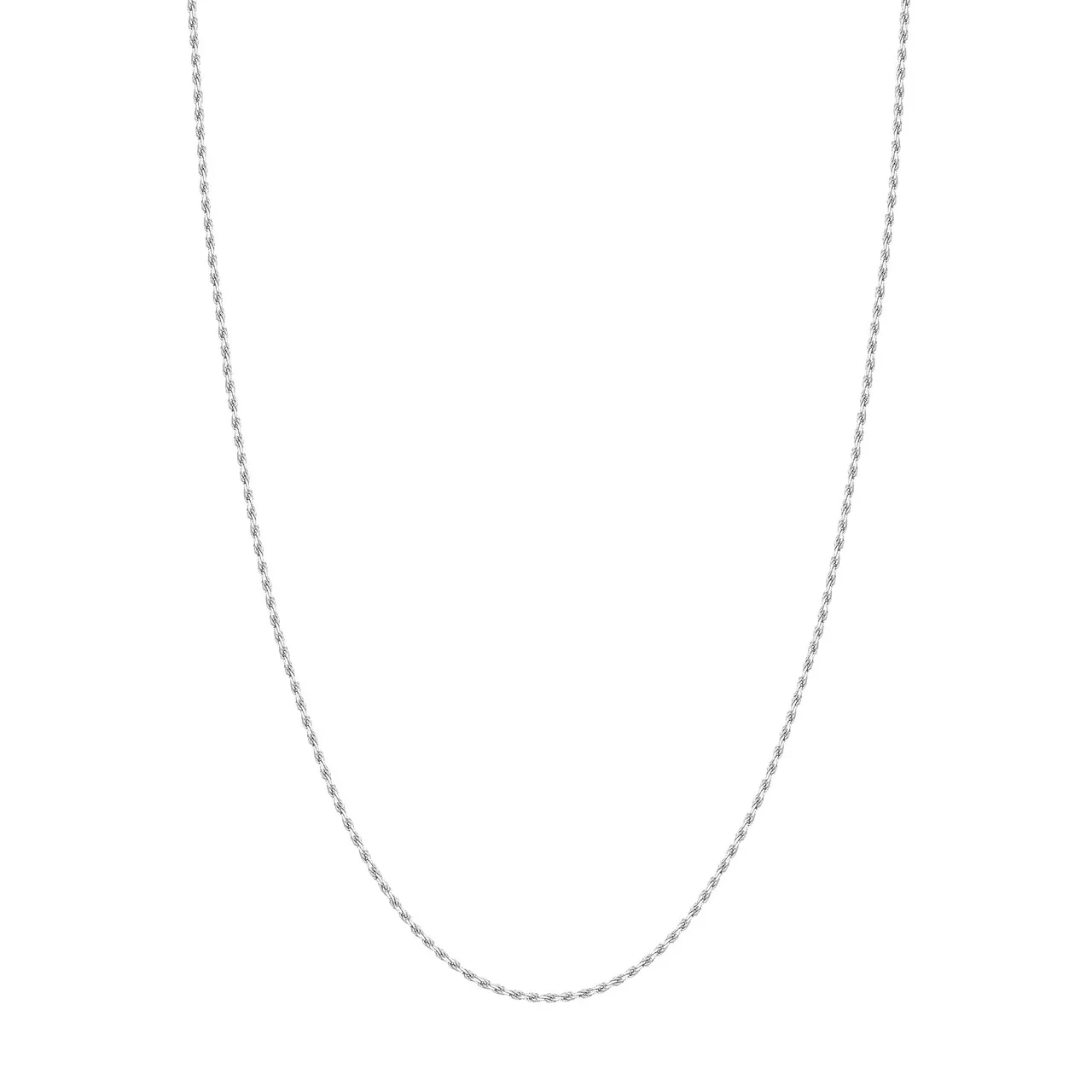 16-Inch 1.8mm D /C Rope Chain with Lobster Lock