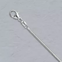 16-Inch 18K White Gold Boa Snake Chain 1.6mm