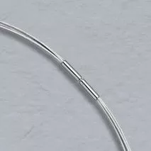 16-Inch Platinum 5 - Wire Choker, Bayonet Clasp