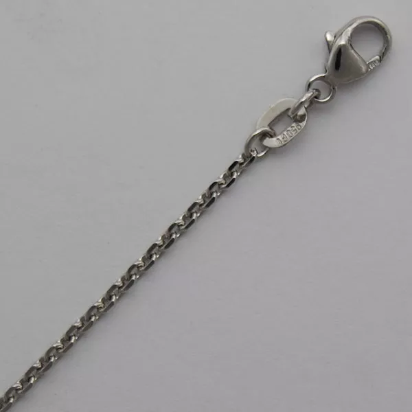 18-Inch Platinum Diamond Cut Cable 1.8mm