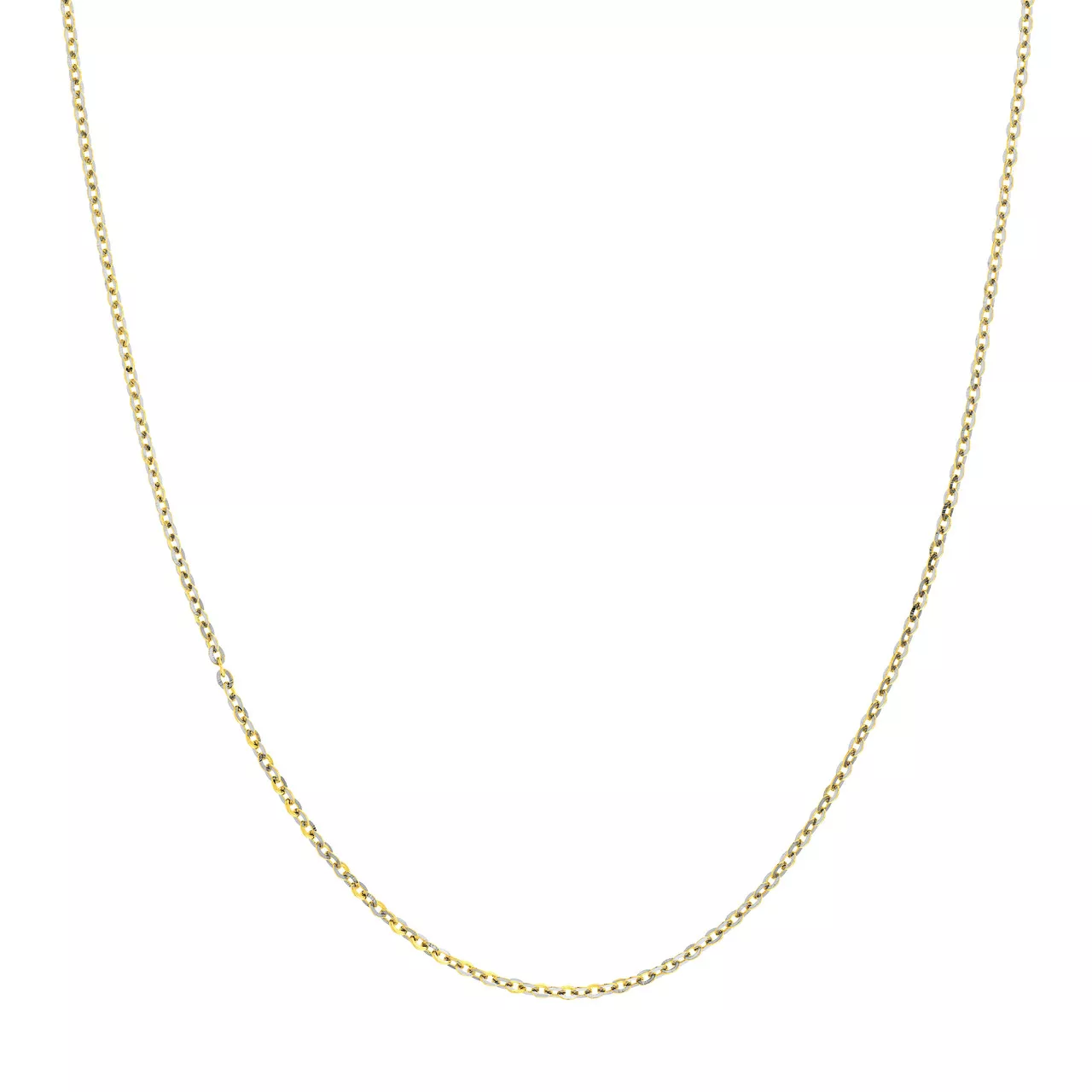 18-Inch Two-Tone Brill Cable Chain