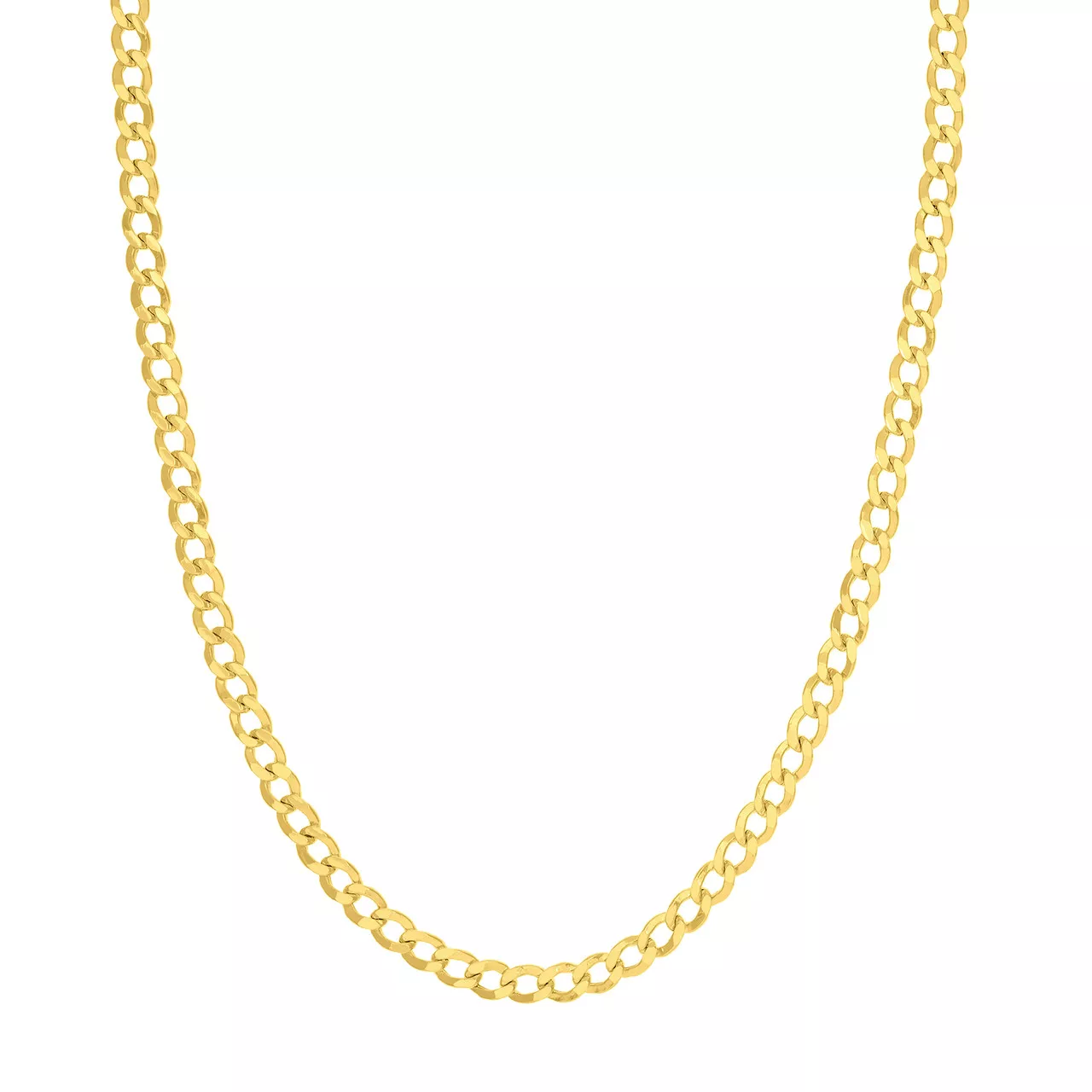 20-Inch 5.7mm Hollow Cuban Chain with Lobster Lock