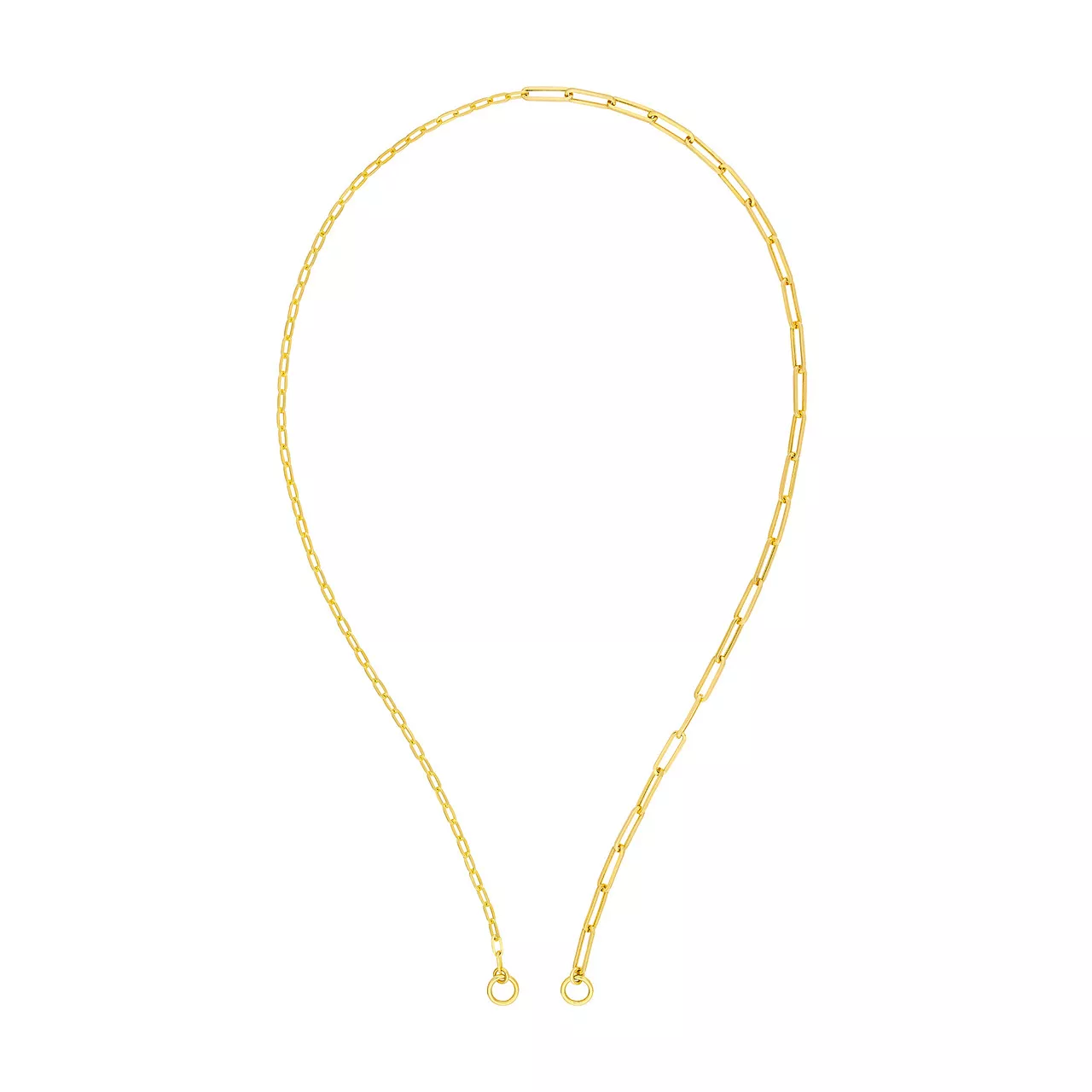 20-Inch 50 /50 Paper Clip Split Chain