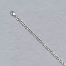 20-Inch Platinum Round Cable Chain 3.8mm