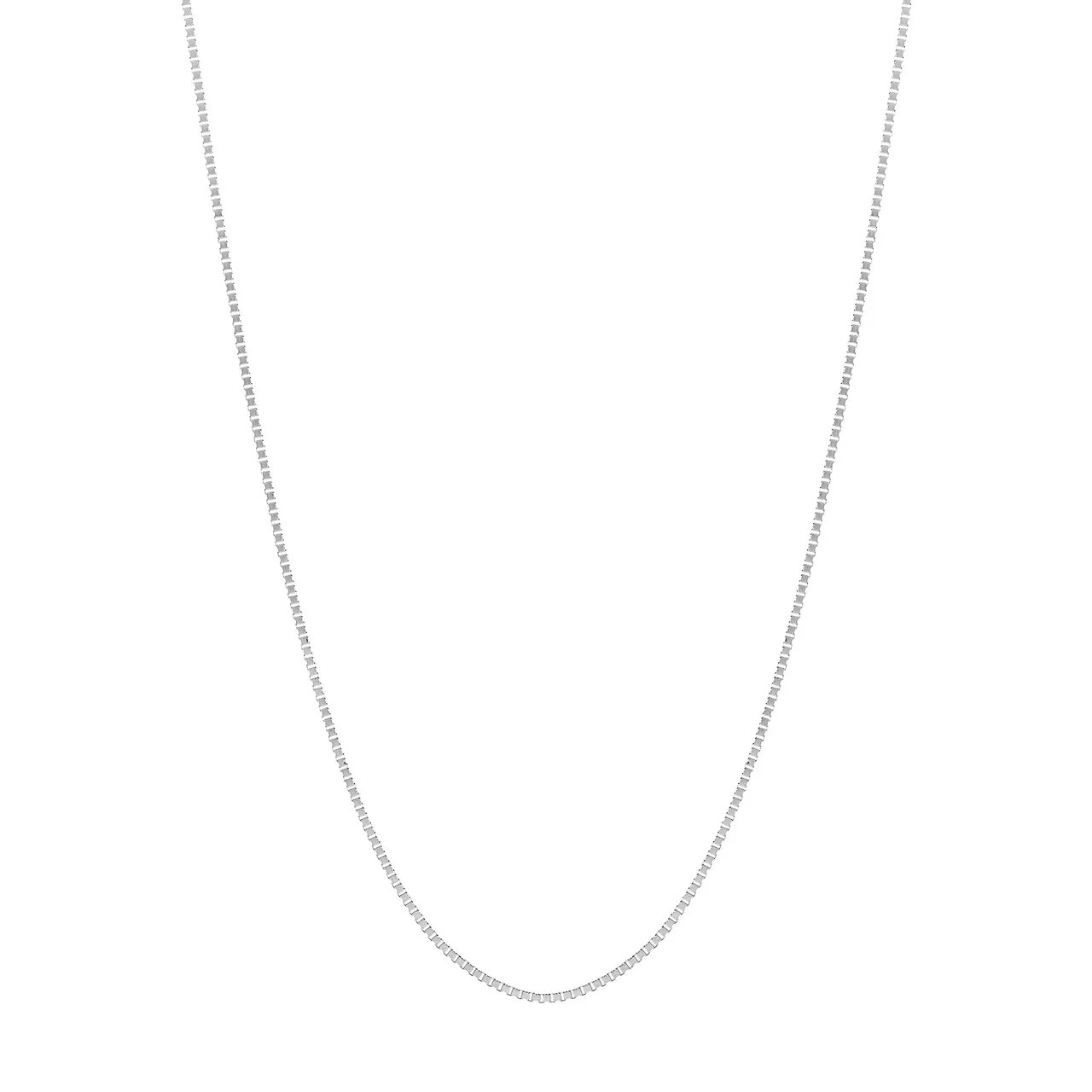22-Inch Sterling Silver /Plated Adjustable Box Chain