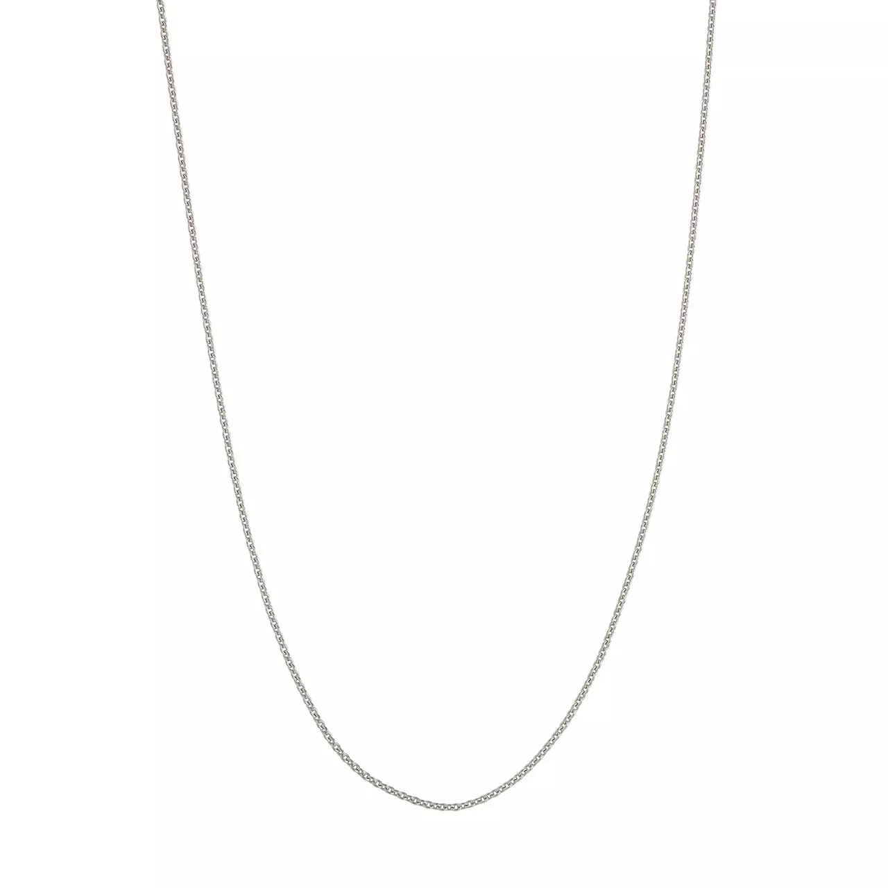 22-Inch Sterling Silver /Plated Adjustable Cable Chain