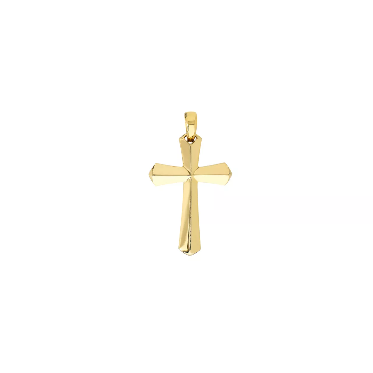 3D Knife Edge Cross Pendant