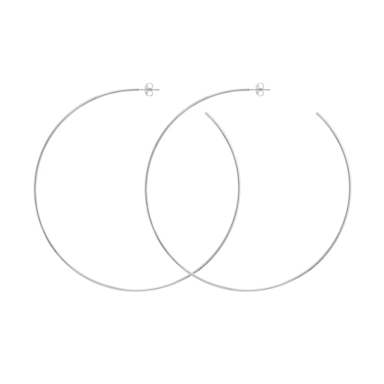 90mm x 1.15mm Hoop Post Earrings