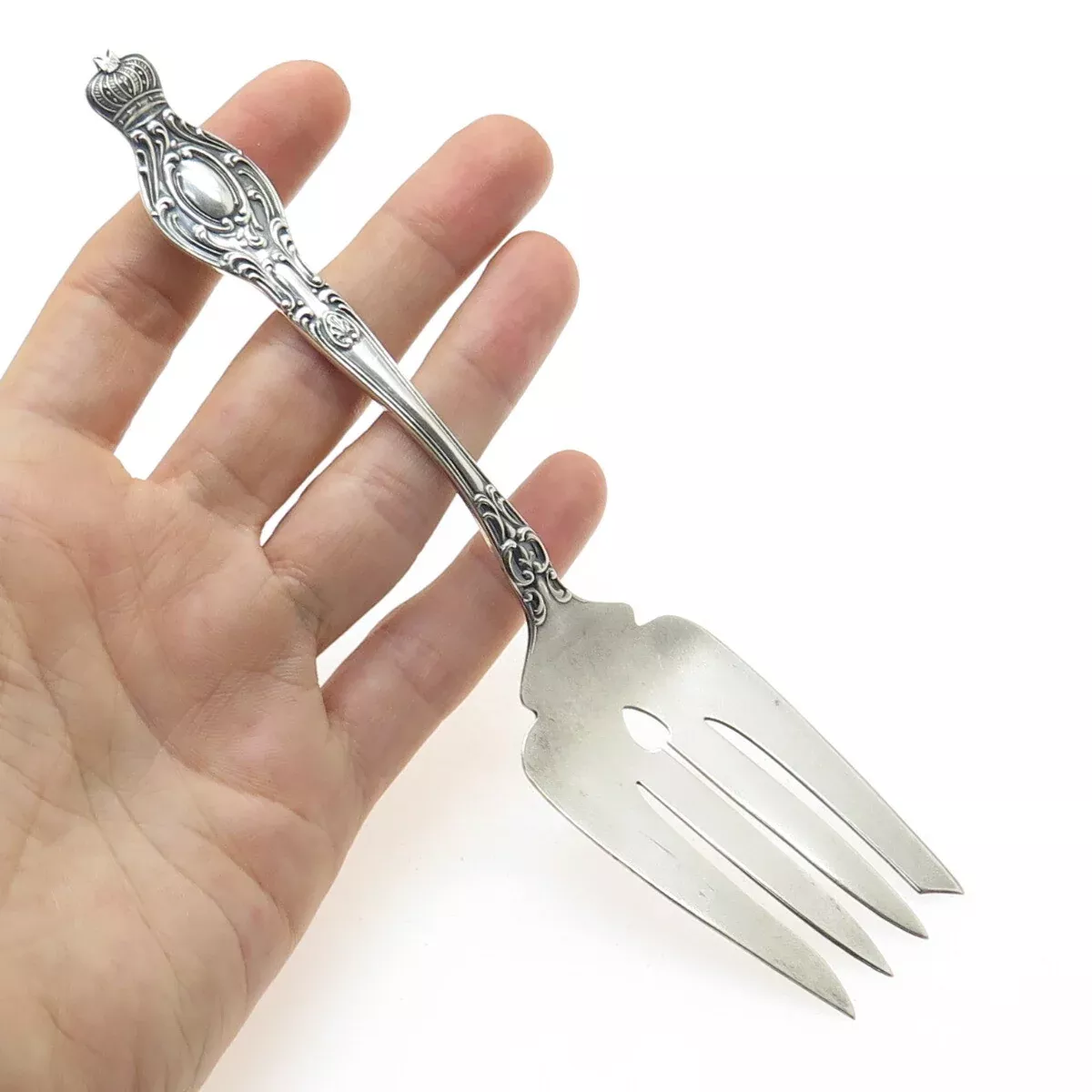 925 Sterling Silver Antique Victorian Fish Fork 6.75
