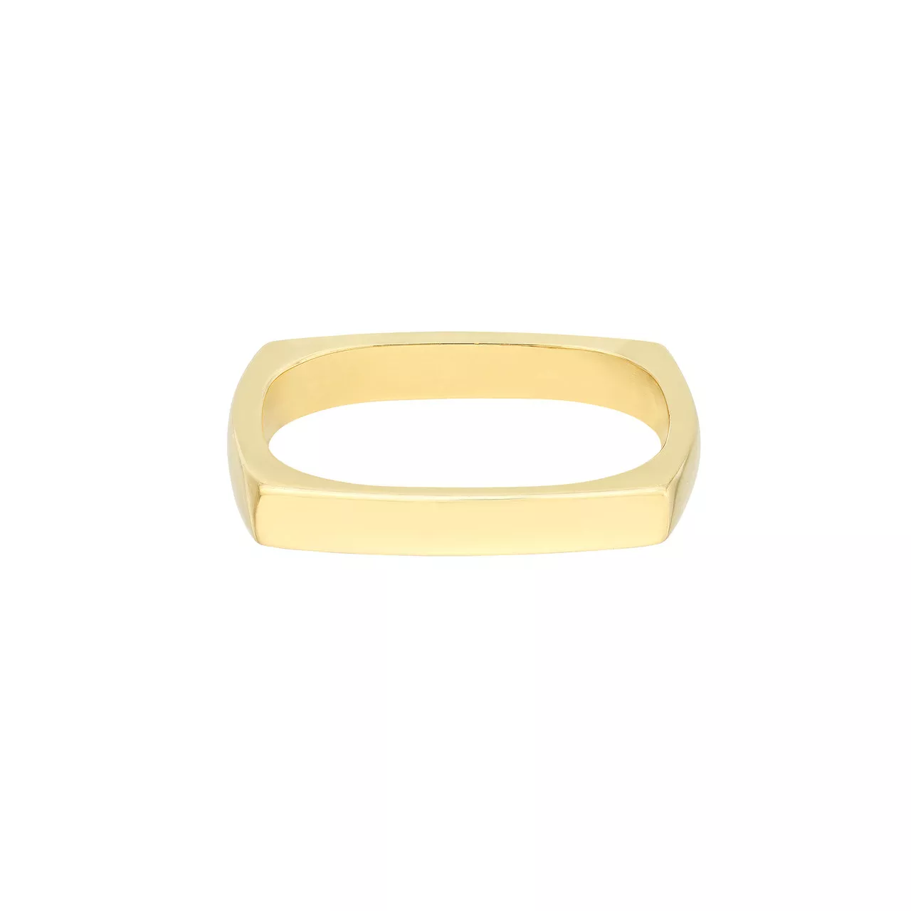 Bold Gold Square Stack Ring