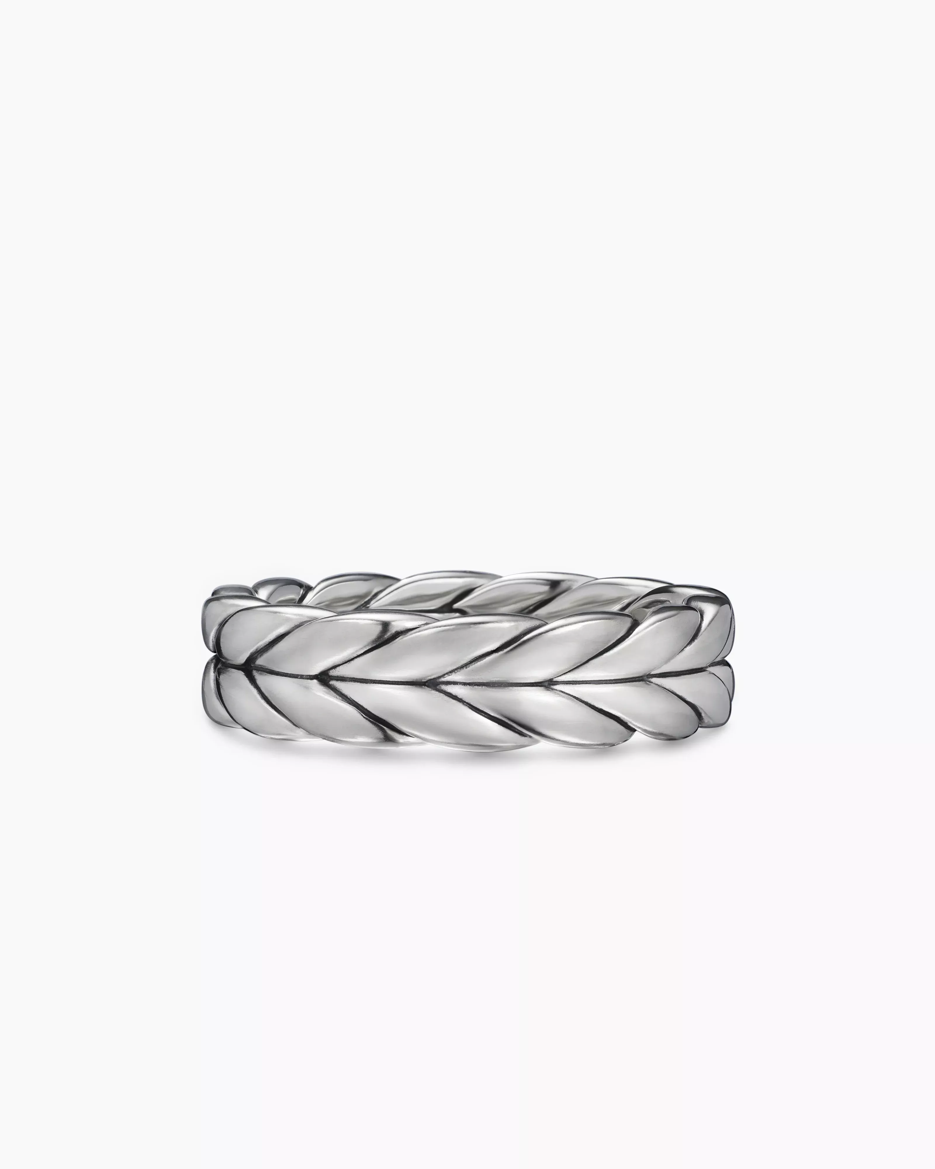 Chevron Band Ring Sterling Silver, 6mm
