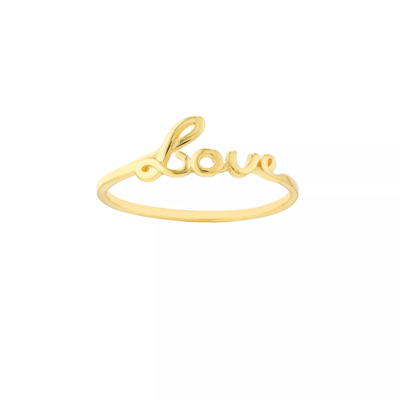 Cursive Love Ring