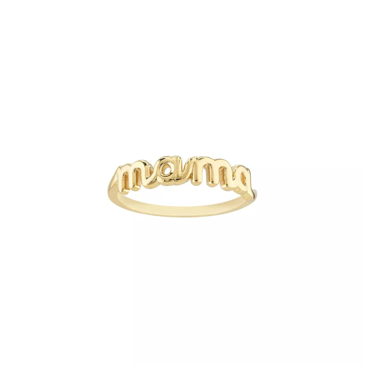 Cursive Mama Ring