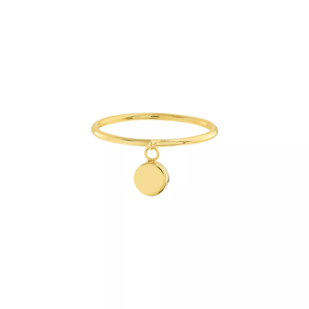 Dangle Disc Wire Ring