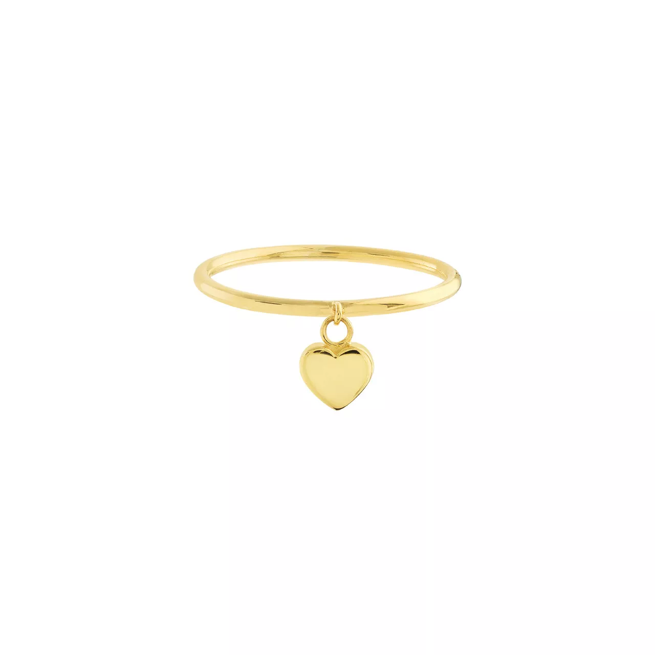 Dangle Heart Wire Ring