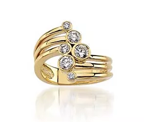 Diamond Right Hand Ring 0.71 Carat Total Weight