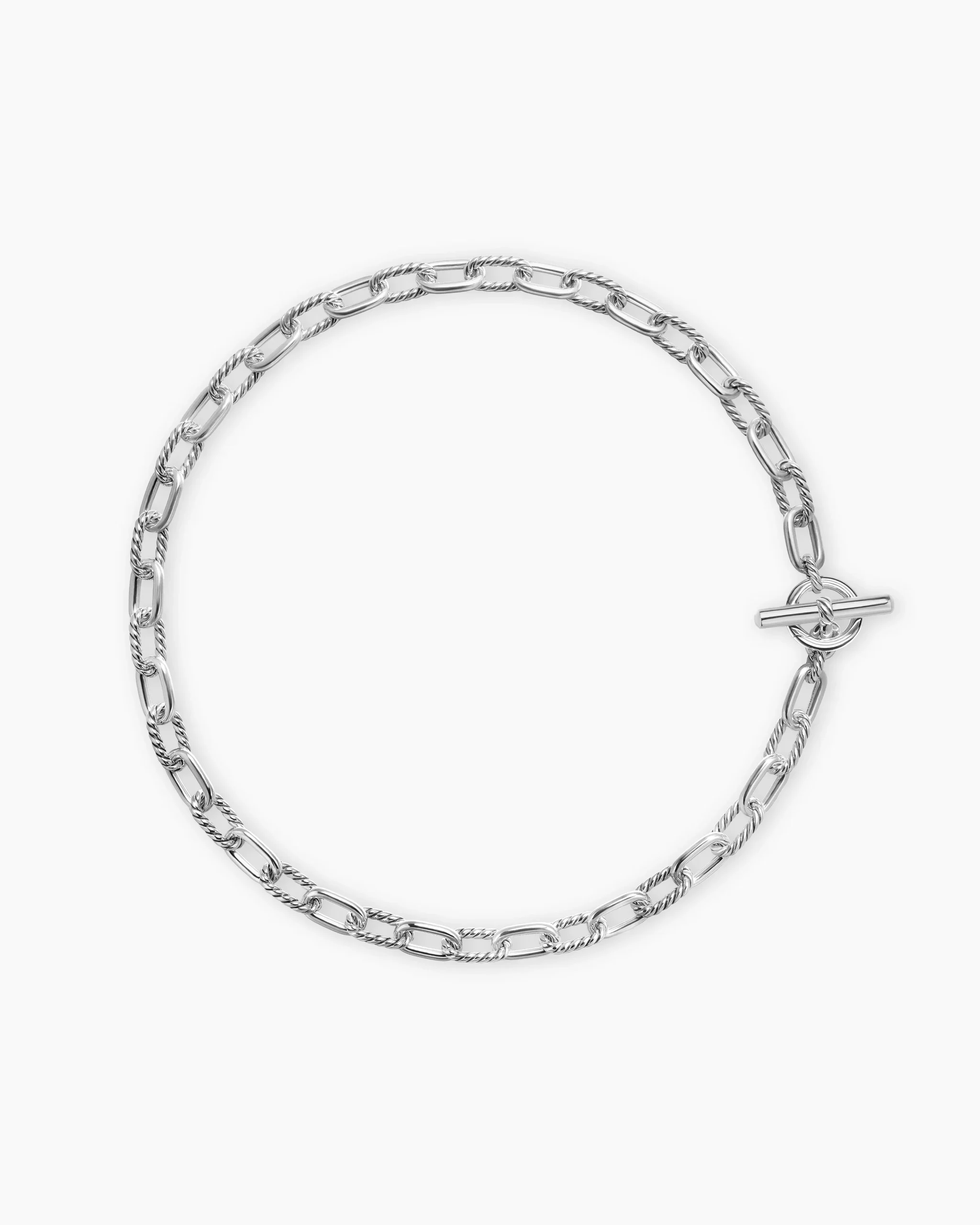 DY Madison Toggle Chain Necklace Sterling Silver, 8.5mm
