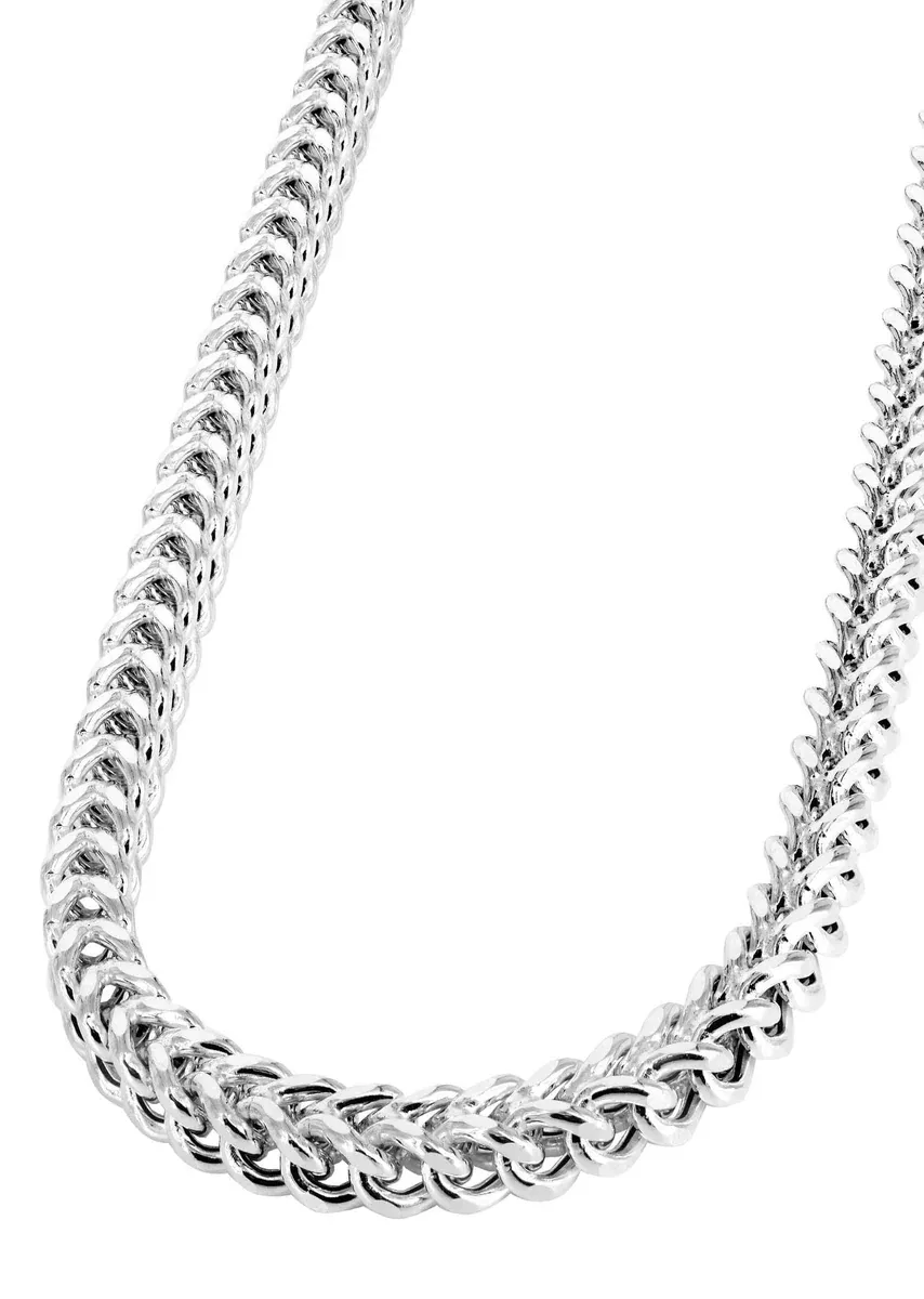 Gold Chain - Mens Semi SolidFranco Chain 10K/14K White Gold
