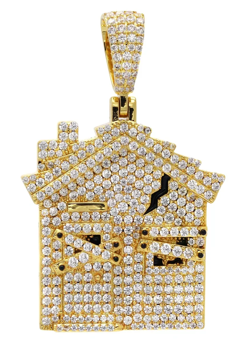 Gold Plated House Pendant | 18.7 Grams