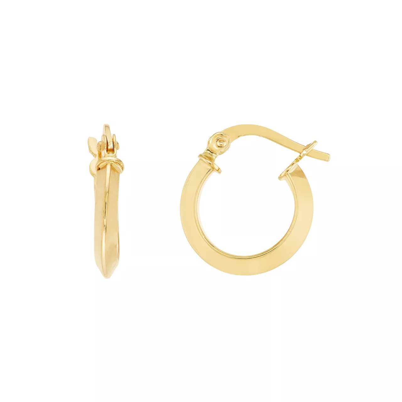 Knife Edge Mini Hoop Earrings